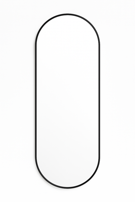 Pill Mirror Framed Aluminum