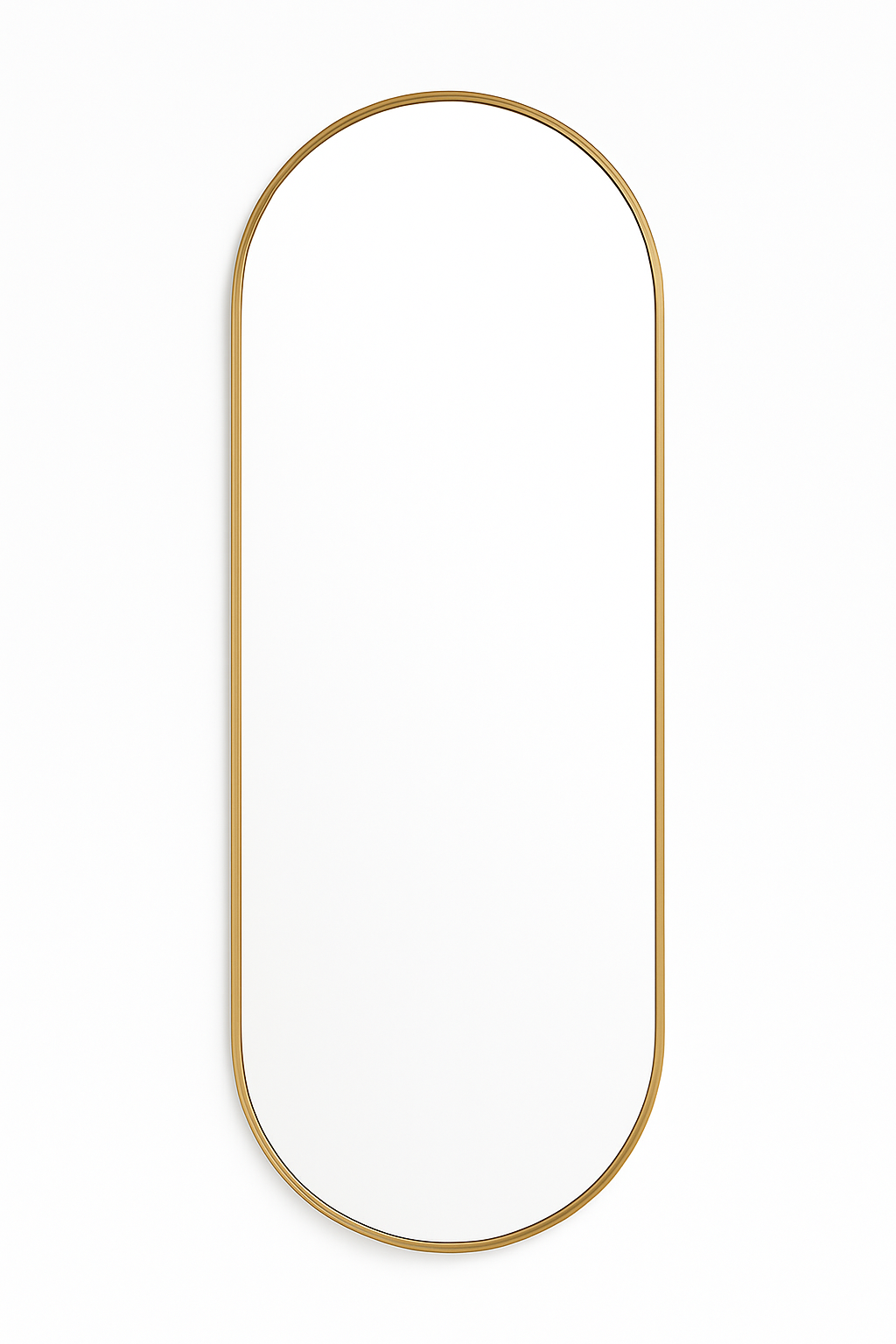 Pill Mirror Framed Aluminum