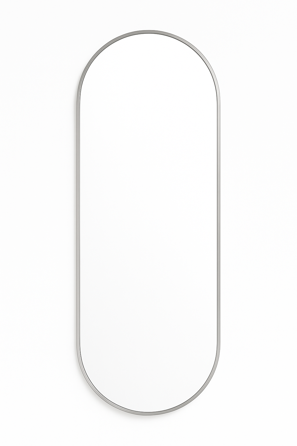 Pill Mirror Framed Aluminum