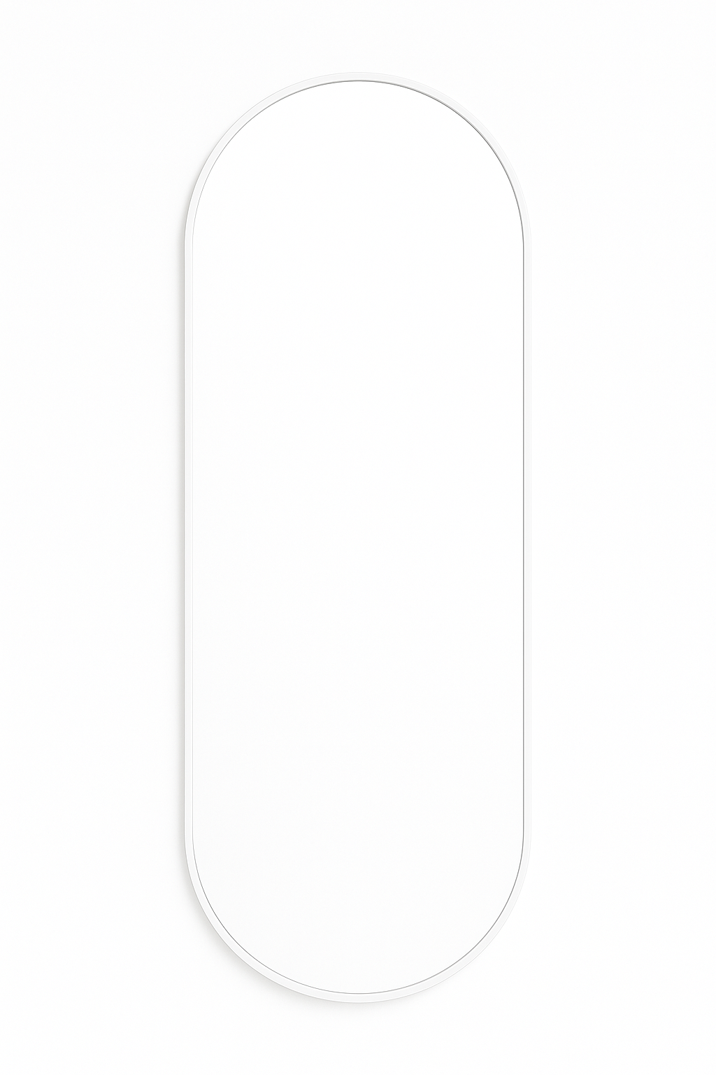 Pill Mirror Framed Aluminum