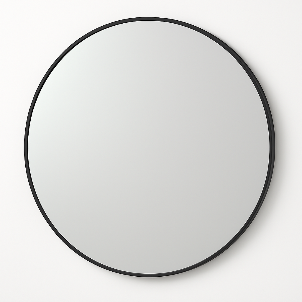 Round Mirror Framed Aluminum