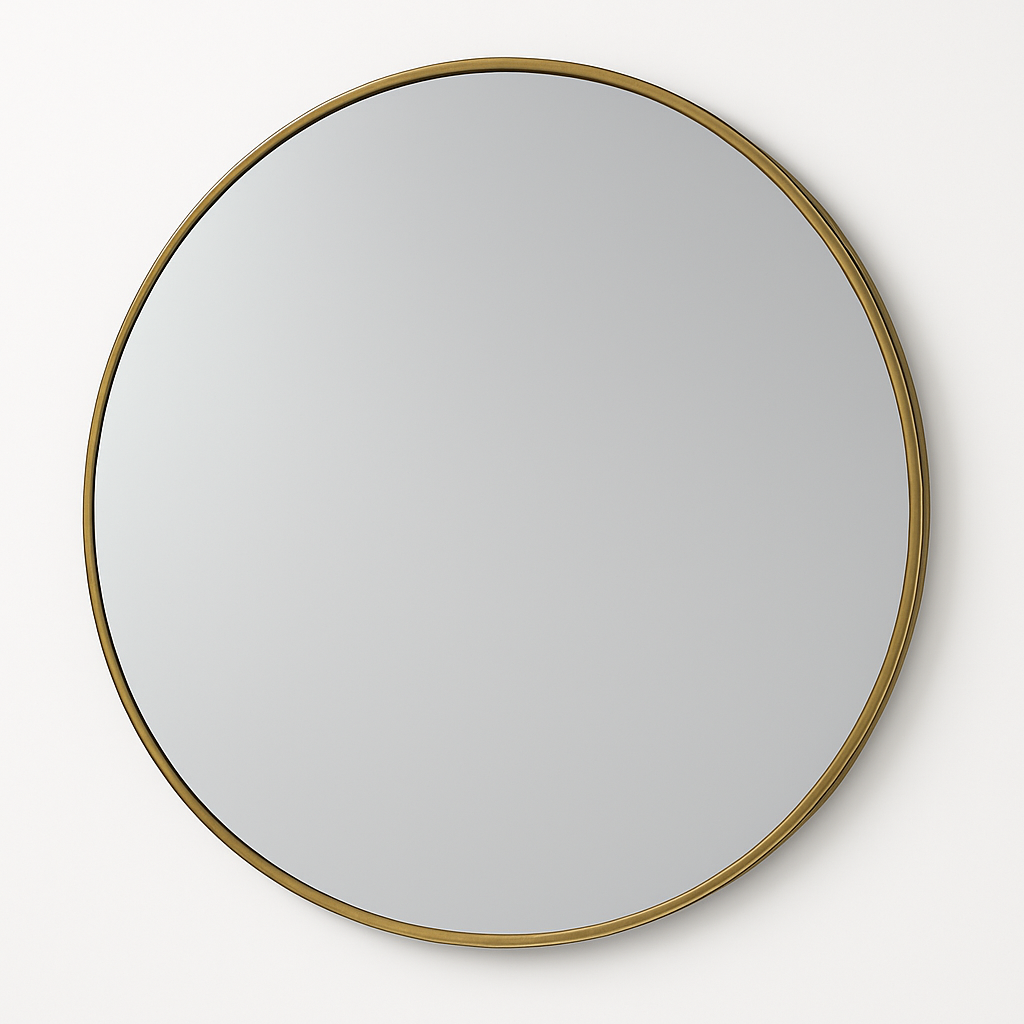 Round Mirror Framed Aluminum