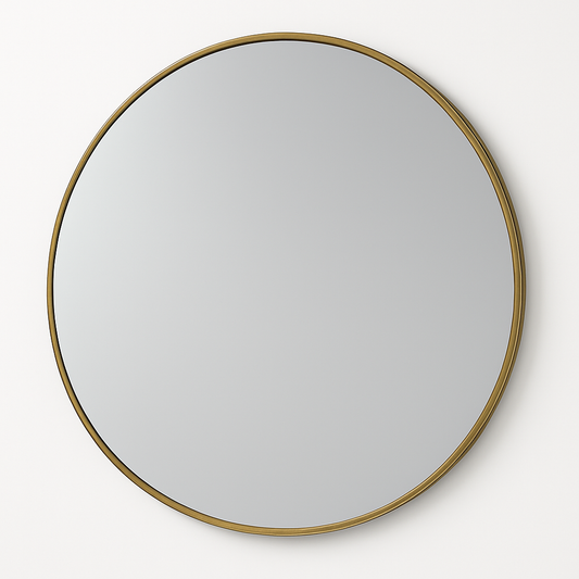 Round Mirror Framed Aluminum