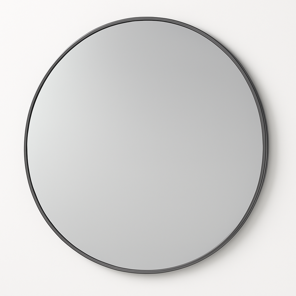 Round Mirror Framed Aluminum