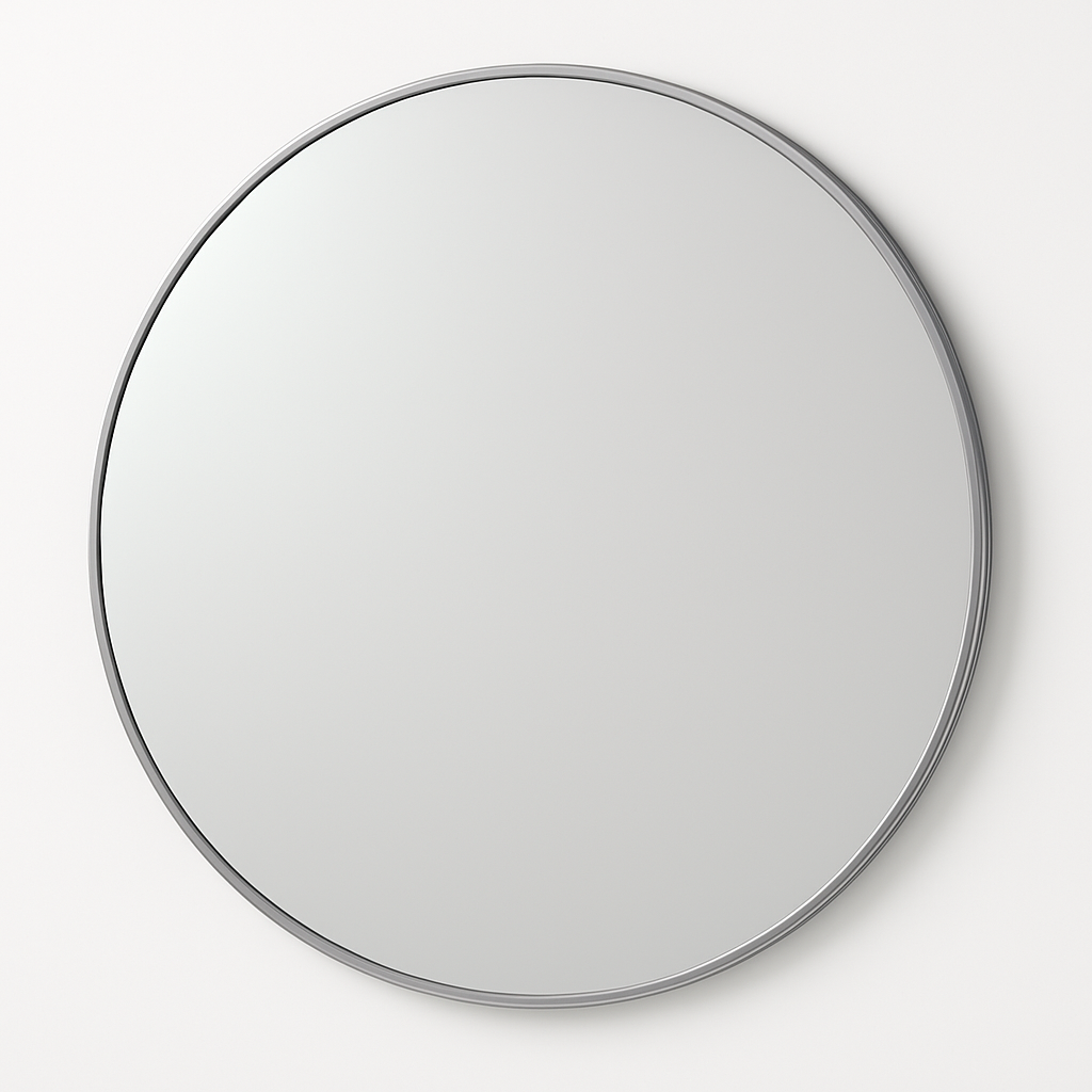 Round Mirror Framed Aluminum