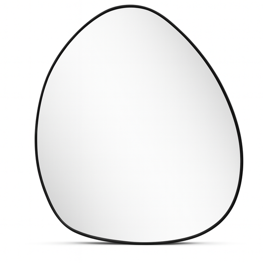 Pebble Mirror Framed Aluminum