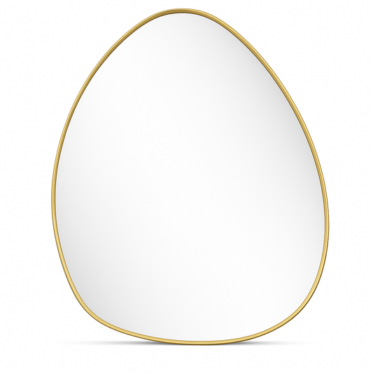 Pebble Mirror Framed Aluminum